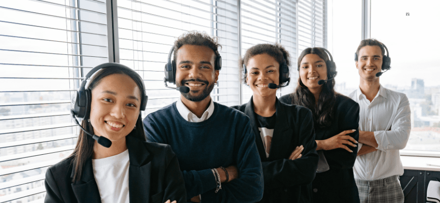 Employés souriant